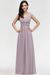 Lilac Chic Ruched Chiffon Aline Formal Dress Bridesmaid Dress with Beadings
