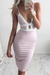 Lilac Sheath Spaghetti Straps V Neck Prom Sexy Short Formal Dress - Prom Dresses