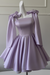 Lilac Sexy Satin Aline Homecoming Dress Short Prom Dress with Straps