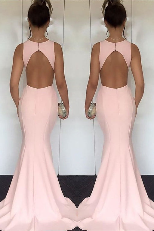 Long Evening Dress - Pink Mermaid