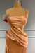Long Off-the-Shoulder Ruffles Mermaid Evening Dress with Beads