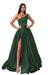 Long Prom Dress with One Shoulder Slit