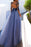 Long Sleeve Tulle Prom Dress