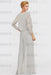 Long Sleeves Lace Appliques Chiffon Mother of Bride Dress Jumpsuit - Prom Dresses