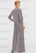 Long Sleeves Lace Appliques Chiffon Mother of Bride Dress Jumpsuit - Prom Dresses