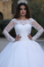 Long Sleeves Lace Appliques Wedding Dresses - wedding dresses