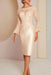 Long sleeves mermaid knee length Satin Mother of the bride dress - Prom Dresses