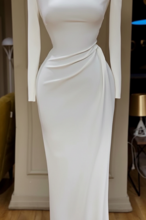 Long Sleeves Mermaid Prom Dress