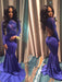Long Sleeves Mermaid Prom Dress With Lace Appliques