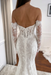 Long Sleeves Mermaid Wedding Dress Lace with Off Shoulder
