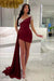 Charming Ruffles Satin Tight Homecoming Dress Short Prom Dress with Beadings Burgundy