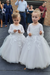Long Sleeves Tulle Princess Flower Girl Dresses White with Appliques - Flower Girl Dress