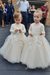 Long Sleeves Tulle Princess Flower Girl Dresses Ivory with Appliques - Flower Girl Dress