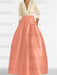V-Neck A-Line Princess Gown with Long Sleeves and Pockets for the Mother of the Bride