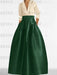 V-Neck A-Line Princess Gown with Long Sleeves and Pockets for the Mother of the Bride