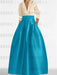V-Neck A-Line Princess Gown with Long Sleeves and Pockets for the Mother of the Bride