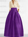 V-Neck A-Line Princess Gown with Long Sleeves and Pockets for the Mother of the Bride