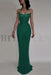 Luxurious Mermaid Crystal Beaded Embroidered Corset Prom Dress