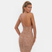Luxury Crystal Diamante Mermaid Prom Dress Long Backless Sleeveless Evening Gowns