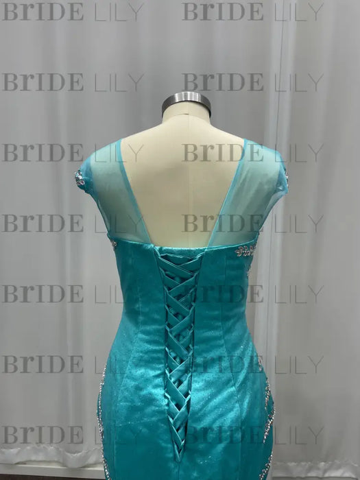 Luxury Off-the-Shoulder Beadings Mermaid Evening Gown - Prom Dress