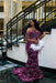 Luxury Off-the-Shoulder Sequins Prom Dress Mermaid Beadings Evening Gown with Tassels Regency