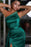 Mermaid Prom Dress With Split Dark Green Sequins