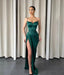 Mermaid Prom Gown with Spaghetti Straps and Sultry Split