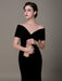 Black Prom Dresses 2021 Long Mermaid Velvet Evening Dress Vintage Lady Gaga Red Carpet Dress Milanoo wedding guest dress