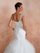 Mermaid Wedding Dress 2021 Beaded V Neck Sleeveless Bridal Gowns With Train