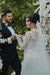 Gorgeous High Neck Mermaid Wedding Gown Lace Appliques with Sleeves