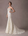 Mermaid Wedding Dresses Lace Strapless Ivory Sweetheart Beaded Bridal Dress With Train