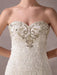 Mermaid Wedding Dresses Lace Strapless Ivory Sweetheart Beaded Bridal Dress With Train