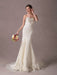 Mermaid Wedding Dresses Lace Strapless Ivory Sweetheart Beaded Bridal Dress With Train