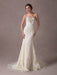 Mermaid Wedding Dresses Lace Strapless Ivory Sweetheart Beaded Bridal Dress With Train
