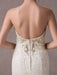 Mermaid Wedding Dresses Lace Strapless Ivory Sweetheart Beaded Bridal Dress With Train