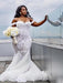 Modest Plus Size Off-the-Shoulder Mermaid Wedding Dresses - wedding dresses