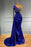 Midnight Glam One Shoulder Mermaid Prom Gown Embellished with Sparkling Beads