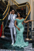 Mint Luxury Off-the-Shoulder Sequins Prom Dress Mermaid Beadings Evening Gown with Tassels
