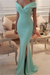 Mint Mermaid Long Evening Dress Off-the-Shoulder
