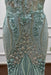 Mint Off-the-Shoulder Sequins Mermaid Prom Dress - Prom Dresses