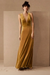 Velour Dress - Mustard Yellow