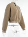Faux Fur Coats Long Sleeves High Collar Khaki Casual Oversized Winter Coat