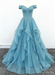 Off Shoulder Pool Lace Long Prom Dress Lace Formal Evening Dress