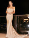 Off-Shoulder Mermaid Long Prom Dress