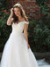 Off Shoulder White Tulle Long Prom Dresses, Off the Shoulder White Formal Graduation Evening Dresses 