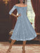 Off-the-shoulder A-Line Lace Dresses for Mothers of the Bride & Groom with Half Sleeves