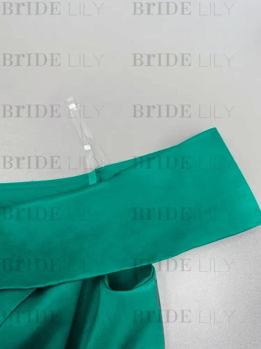 Sleeveless Off-the-Shoulder A-Line/Princess Ankle-Length Mother of the Bride Dresses with Pockets