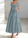 Sleeveless Off-the-Shoulder A-Line/Princess Ankle-Length Mother of the Bride Dresses with Pockets