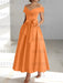 Sleeveless Off-the-Shoulder A-Line/Princess Ankle-Length Mother of the Bride Dresses with Pockets