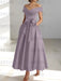 Sleeveless Off-the-Shoulder A-Line/Princess Ankle-Length Mother of the Bride Dresses with Pockets
